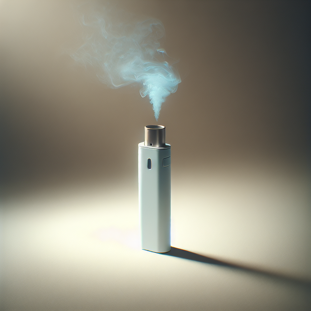 Вейп одноразка RandM Tornado із легким холодком на чистому нейтральному тлі