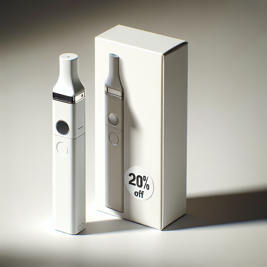 Одноразка WAKA з упаковкою та наклейкою знижки 20% — купити одноразовий вейп у Рівному