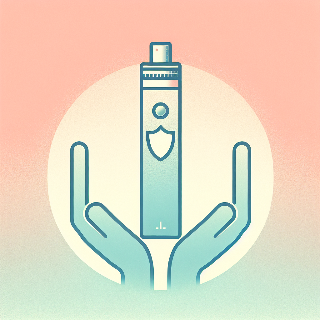 Мінімалістична одноразка Maskking на пастельному фоні, символ безпечної покупки онлайн в Україні — купити одноразку без ризику, 5% нікотин