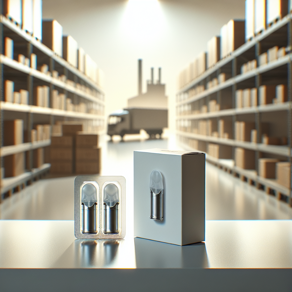 Одноразовий под на чистій полиці вейп-магазину з натяком на ланцюг постачання — купити одноразовий под, одноразка 2% нікотину