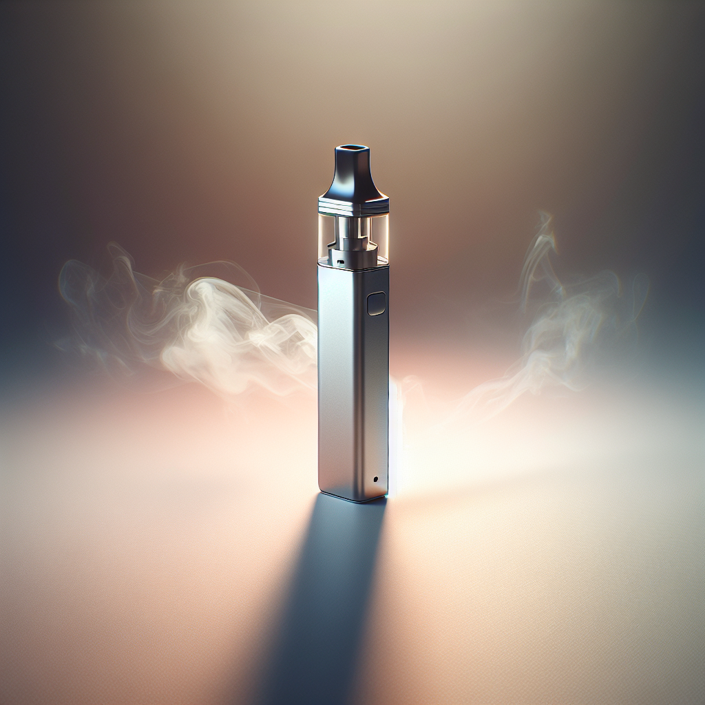 Мінімалістичний одноразовий вейп на градієнтному тлі — фото для інтернет‑магазину одноразок, ідея для купівлі онлайн